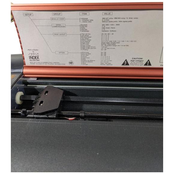 Index Braille Printer Basic-S Double Sided Embosser Heavyweight Paper Desktop - Picture 10 of 12